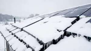 jak usunąć śnieg z paneli fotowoltaicznych na dachu