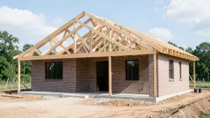 Dom parterowy dach dwuspadowy tani w budowie