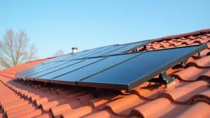 instalacja fotowoltaiczna na dachu pokrytym blachodachówką